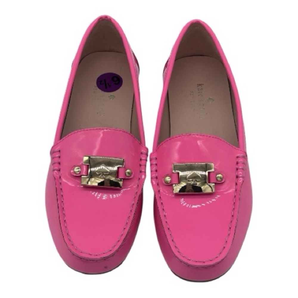 Kate Spade Carmen Pink Patent Leather Loafers 6.5